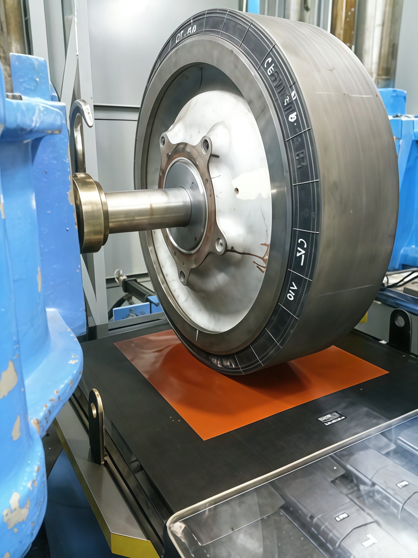 Стенд для измерения давления в контакте шины с плоской опорной поверхностью